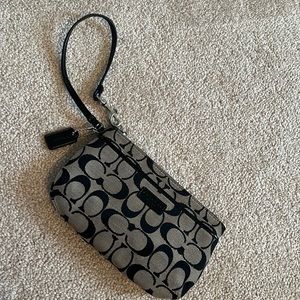Coach Black Wristlet